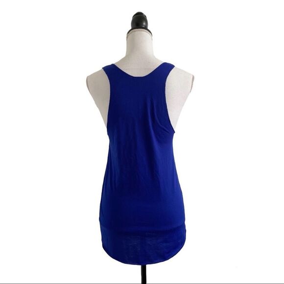 American Apparel 50/50 Collection Women’s Racerback Tank Top Lapis Blue Sz Large - Picture 5 of 6
